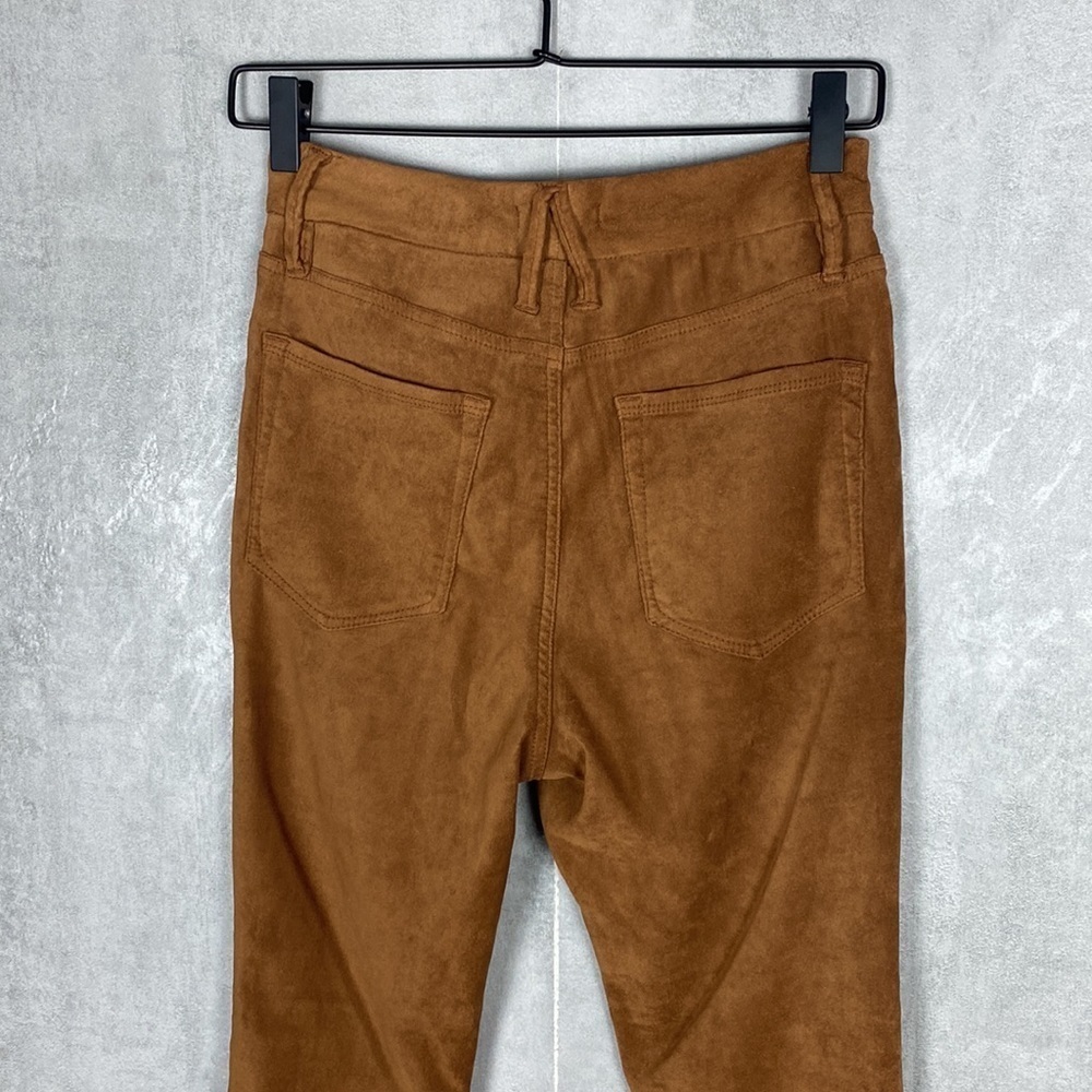 Good American brown suede skinny pants - Picture 5 of 8